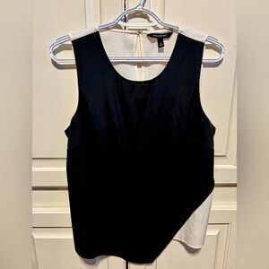 Banana Republic Black & White Colorblock Top